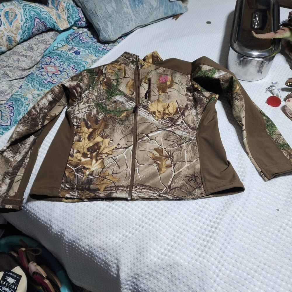 REALTREE EUC YOUTH GIRLS  SZ L (12-14) CAMMO ZIPUP JACKET